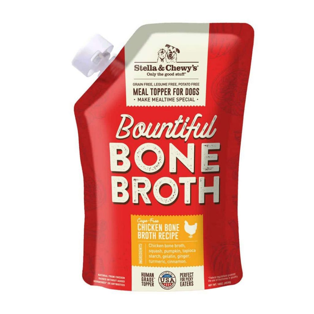 Stella & Chewy’s Bountiful Bone Broth Cage-Free Chicken Recipe Dog Food Topper