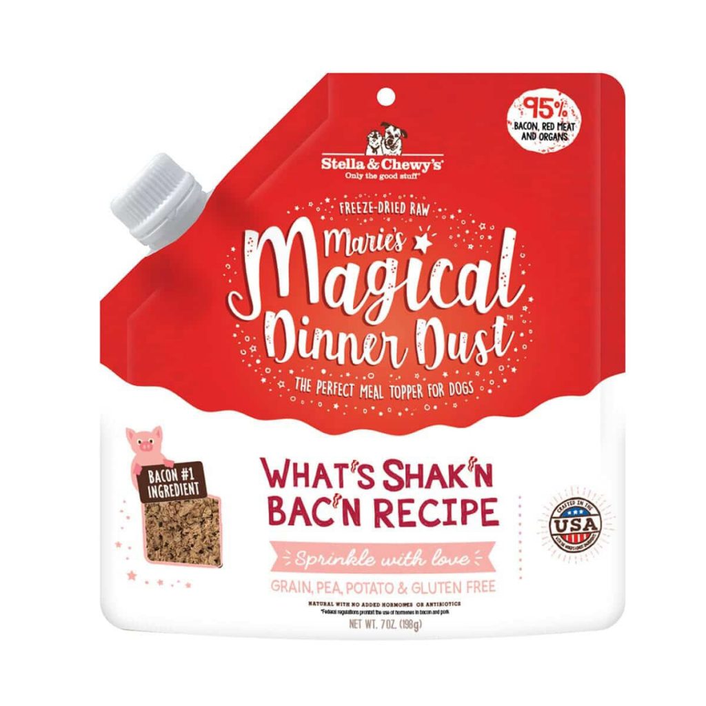 Stella & Chewy’s Marie’s Magical Dinner Dust What’s Shak’n Bac’n Recipe Freeze-Dried Raw Dog Food Topper