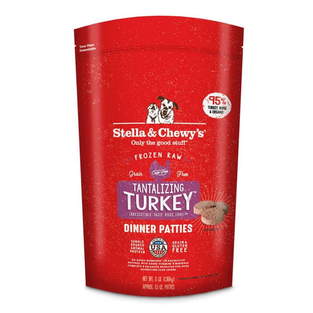 Stella & Chewy’s Tantalizing Turkey Frozen Raw Dinner Patties Frozen Dog Food