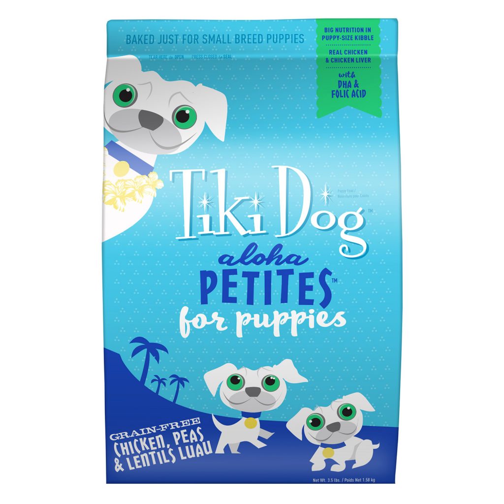 Tiki Dog Aloha Petites for Puppies Chicken, Peas & Lentils Luau Dry Dog Food