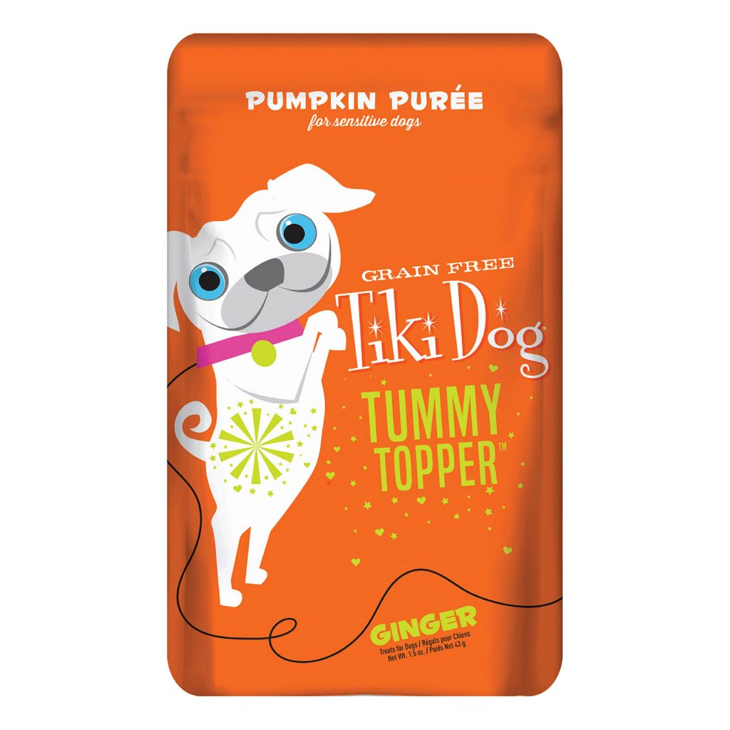 Tiki Dog Tummy Topper Pumpkin Puree & Ginger Dog Food Topper