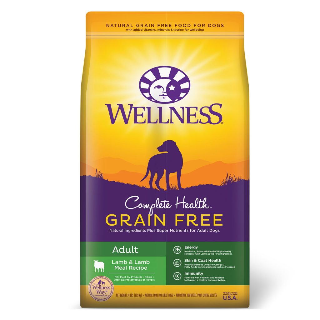 Wellness Complete Health GrainFree Lamb & Lamb Meal Dry Dog Food In