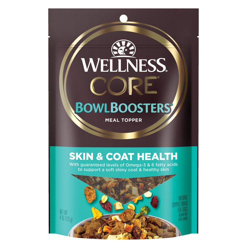 Wellness Core Bowl Boosters Functional Toppers Skin & Coat Health Dog Food Topper