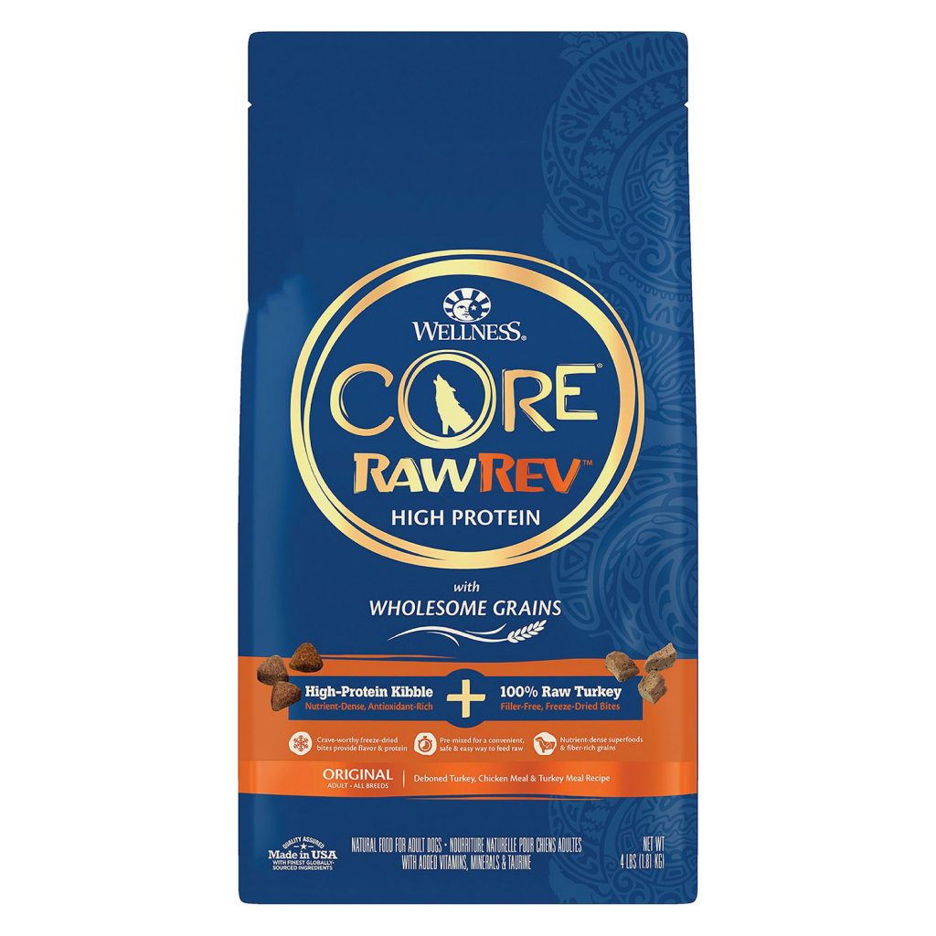 Wellness Core RawRev Wholesome Grains Original + 100% Raw Turkey Dry Dog Food