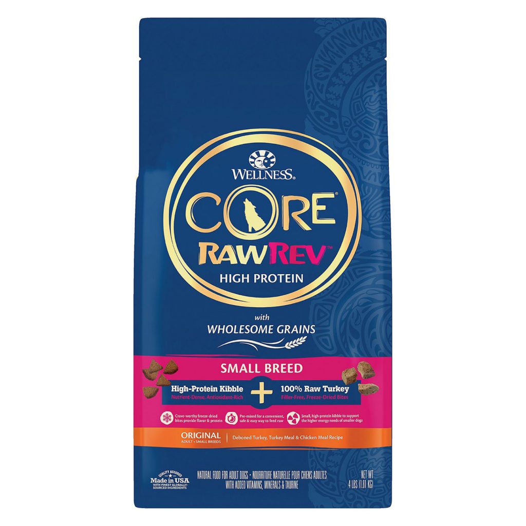 Wellness Core RawRev Wholesome Grains Small Breed + 100% Raw Turkey Dry Dog Food