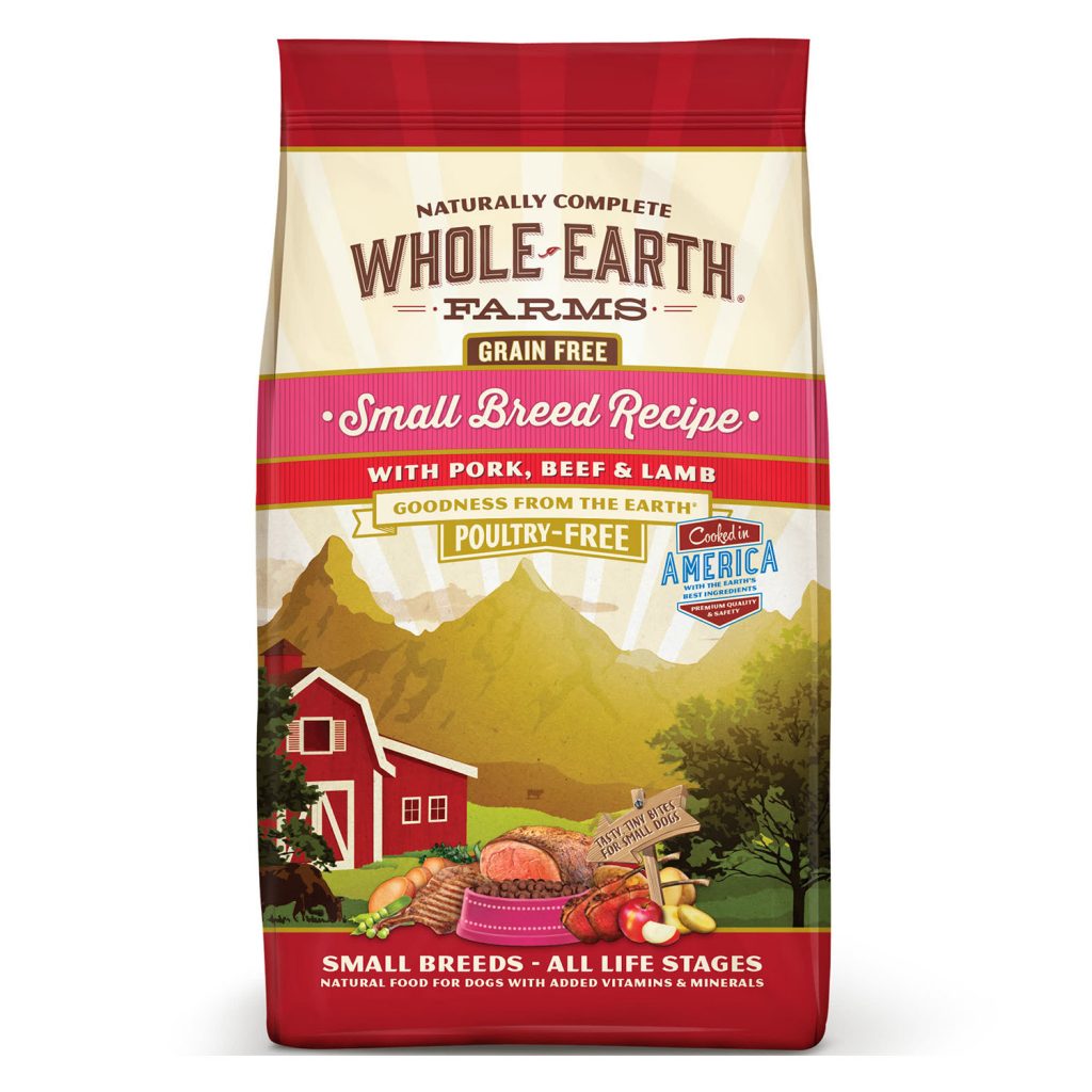 Whole Earth Farms Grain-Free Small Breed Recipe with Pork, Beef & Lamb Poultry-Free Dry Dog Food