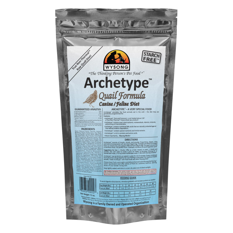 Wysong Archetype Quail Formula Raw Dog Food Review