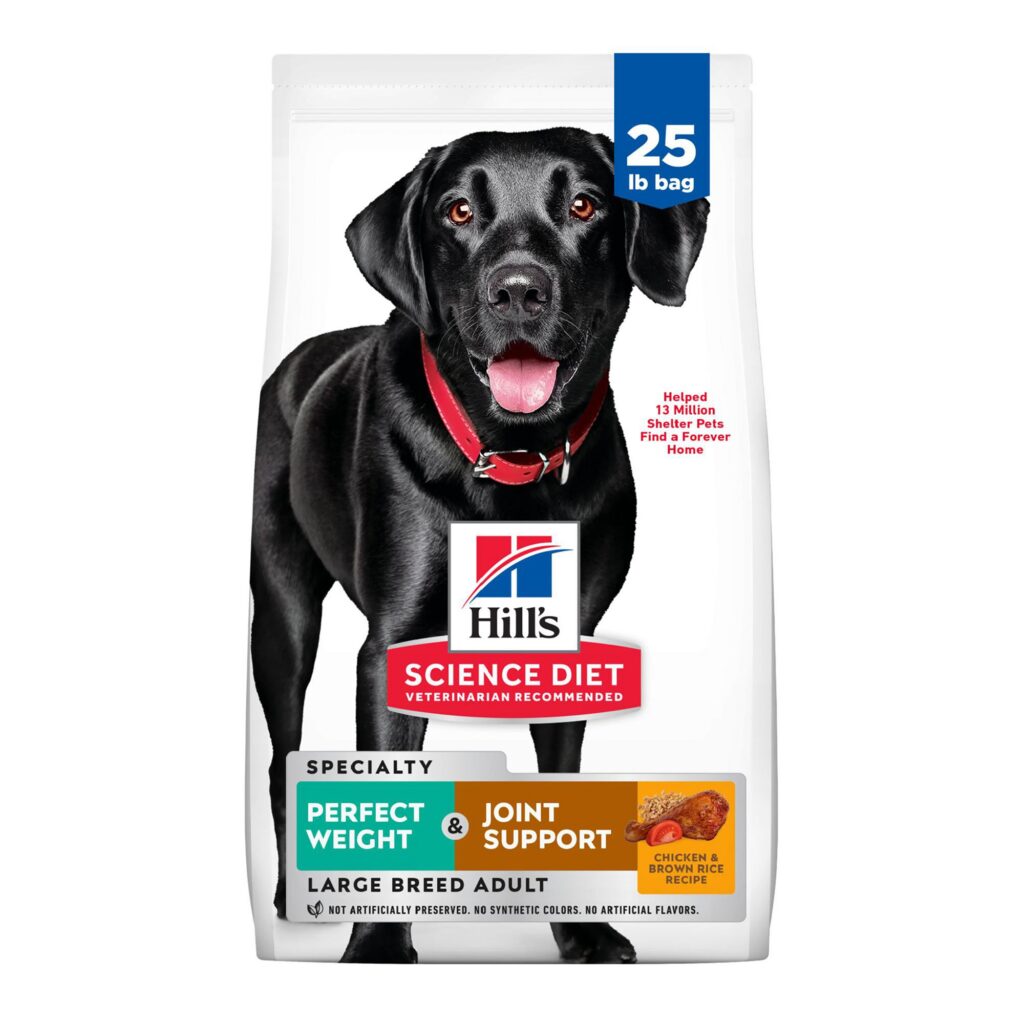 Hill’s Science Diet Adult Perfect Weight & Joint Support Large Breed Chicken & Brown Rice Recipe Dry Dog Food
