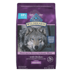 Blue Wilderness Small Bite Chicken Wholesome Grain Recipe Dry Dog Food