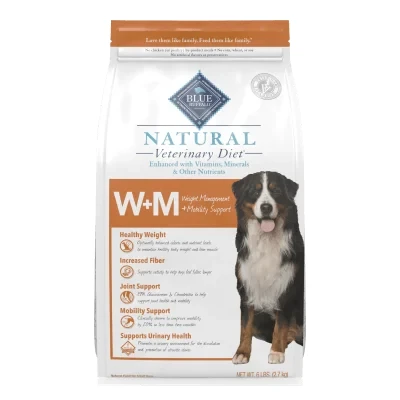 Blue Natural Veterinary Diet Weight Management + Mobility Support Dry Dog Food