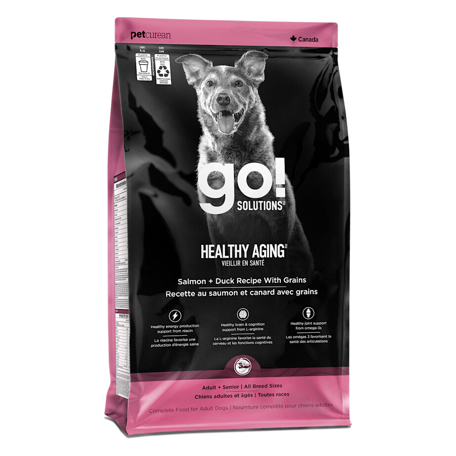 Go! Solutions Healthy Aging Salmon + Duck Dry Dog Food