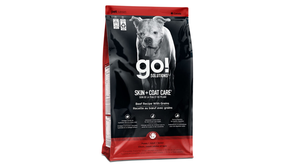 Go! Solutions Skin + Coat Care Beef with Grains Dry Dog Food
