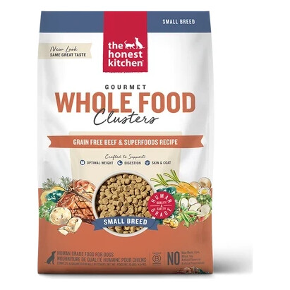 The Honest Kitchen Grain Free Beef Whole Food Clusters for Small Breeds Dry Dog Food