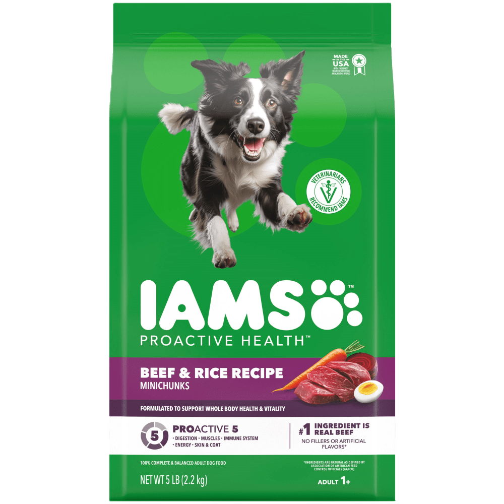 Iams Proactive Health Adult Beef AND Rice Dry Dog Food