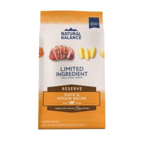 Natural Balance Limited Ingredient Reserve Grain Free Duck & Potato Recipe Dry Dog Food