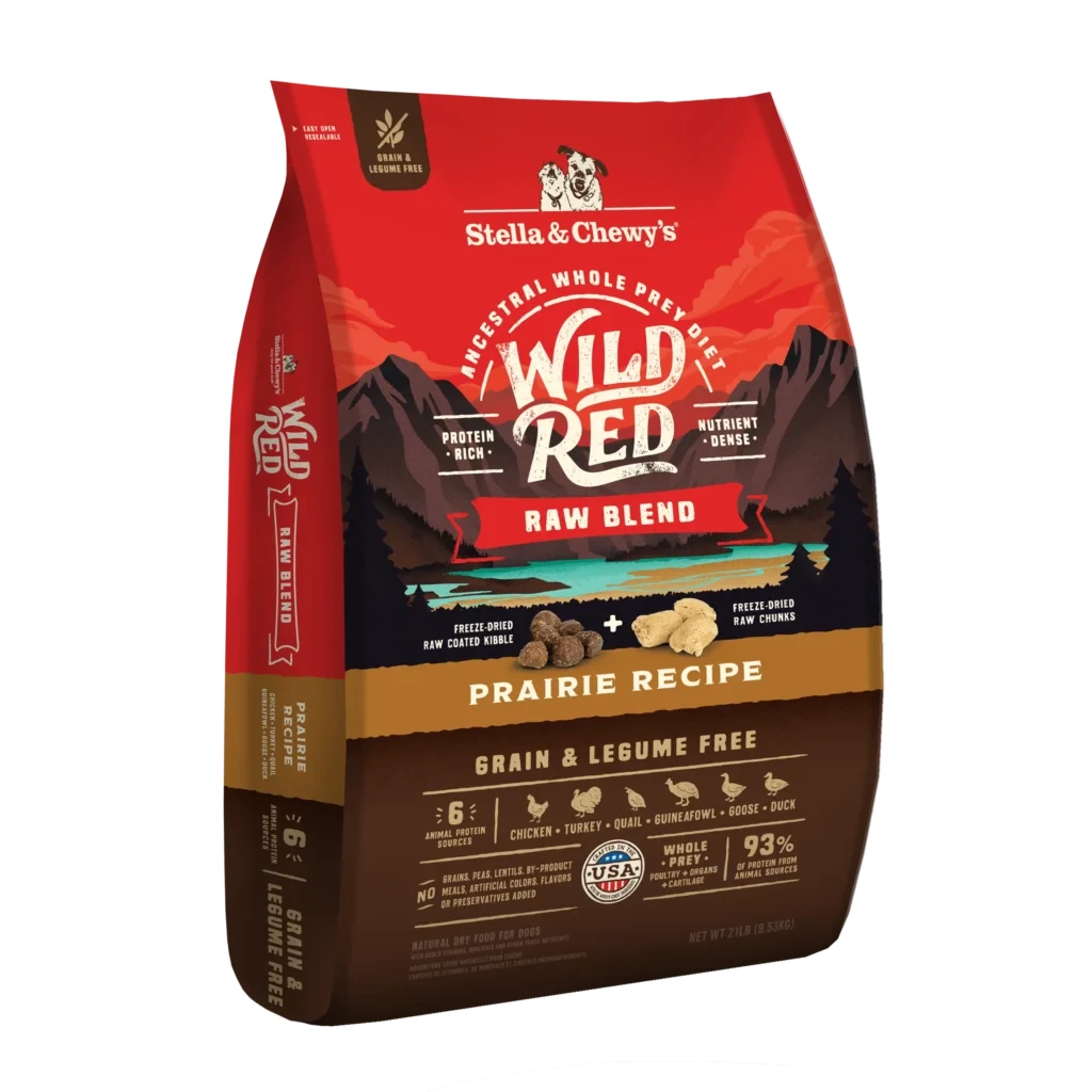 Stella & Chewy’s Wild Red Grain Free : Whole Prey Prairie Poultry Recipe, Raw Coated/Raw Blend Dry Dog Food