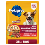 Pedigree with MarroBites Adult , Grilled Steak and Vegetable Dry Dog Food