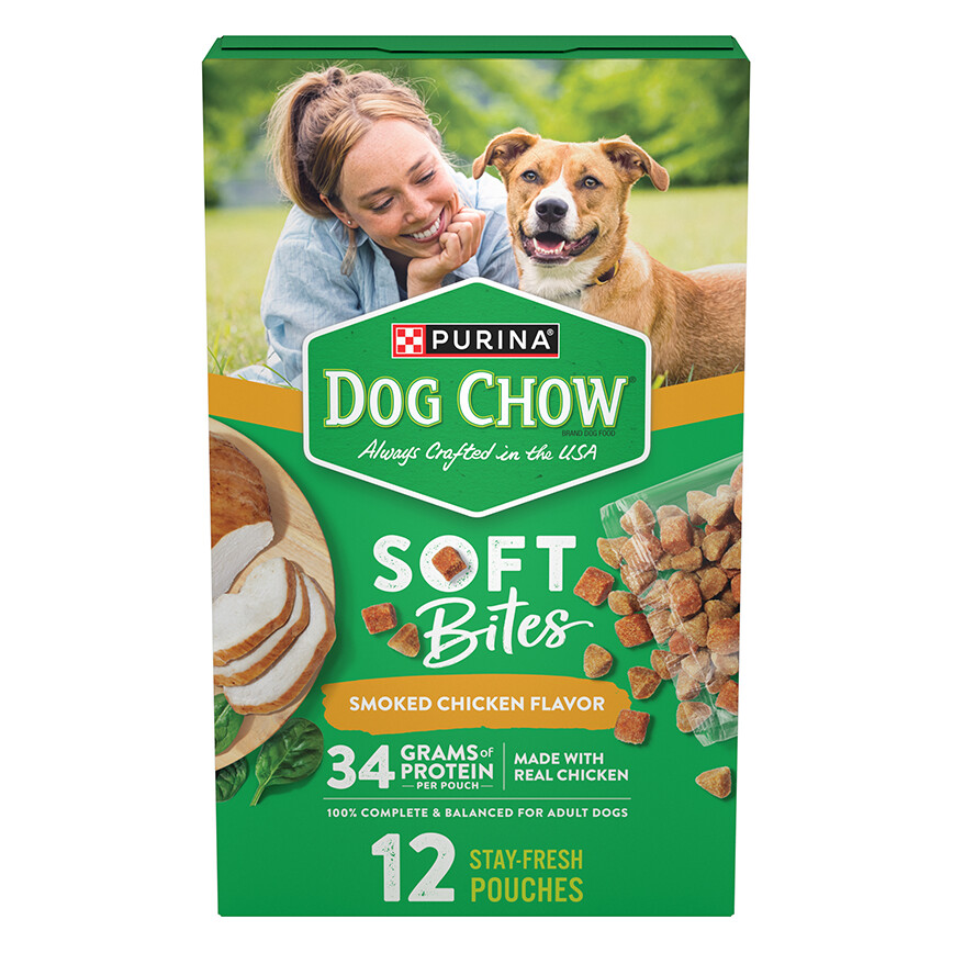 Purina Dog Chow Soft Bites Smoked Chicken Dry Dog Food