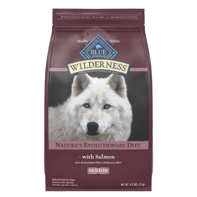 Blue Wilderness Senior Salmon Wholesome Grain Recipe Dry Dog Food