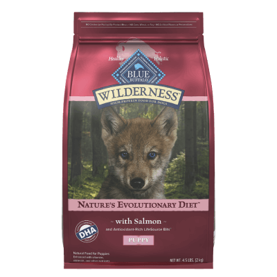 Blue Wilderness Puppy Salmon Wholesome Grain Recipe Dry Dog Food
