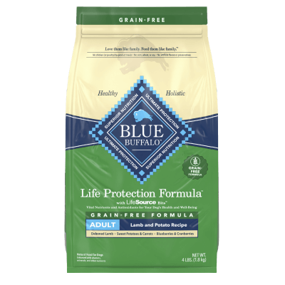 Blue Life Protection Formula Adult Dog Grain-Free Lamb Recipe Dry Dog Food