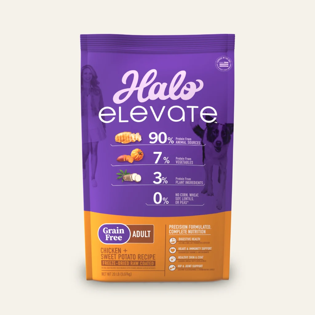Halo Elevate Grain Free Chicken Recipe Adult Dry Dog Food