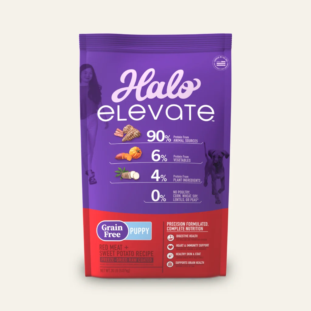Halo Elevate Grain Free Red Meat Recipe Dry Puppy Dry Dog Food