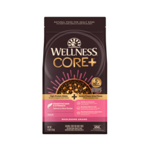 Wellness CORE+ Wholesome Grains Sensitive Skin Stomach Salmon & Rice Dry Dog Food