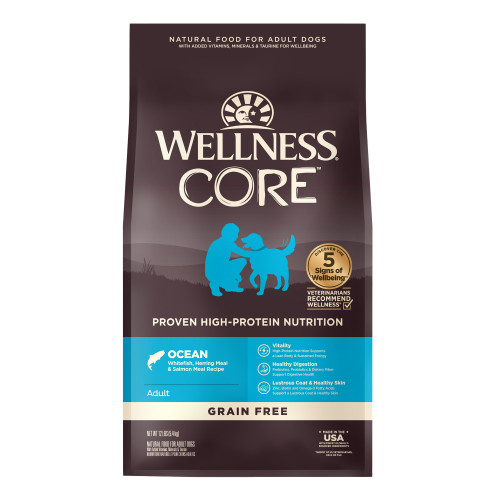 Wellness CORE Grain Free Ocean Whitefish, Herring & Salmon Dry Dog Food