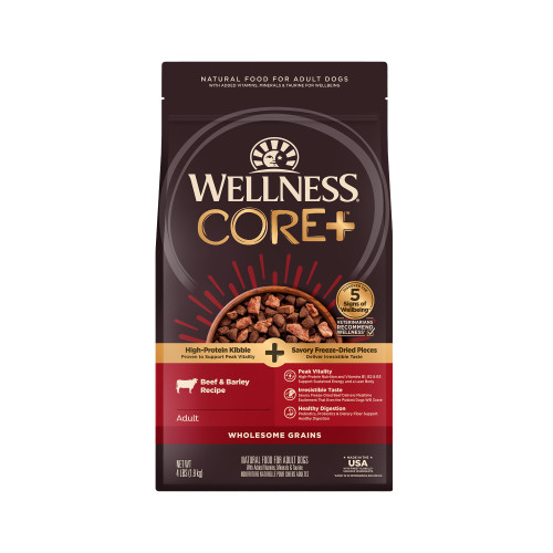 Wellness Core+ Beef & Barley Recipe Dry Dog Food