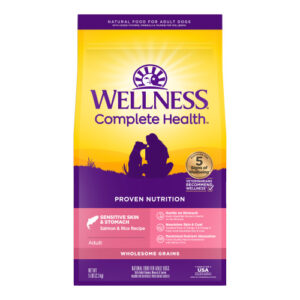 Wellness Complete Health Grain Sensitive Skin & Stomach Salmon & Rice Dry Dog Food