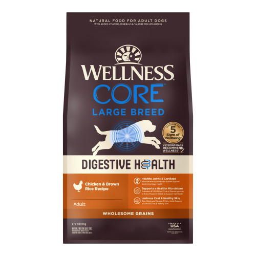 Wellness CORE Digestive Health Large Breed Chicken & Brown Rice Dry Dog Food
