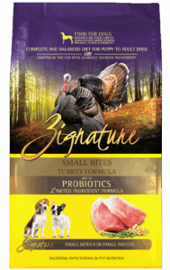 Zignature Original Small Bites Turkey Formula with Probiotics Dry Dog Food