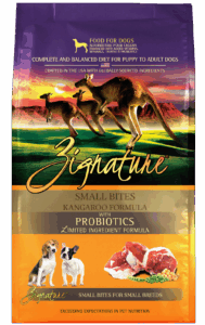 Zignature Original Small Bites Kangaroo Formula with Probiotics Dry Dog Food
