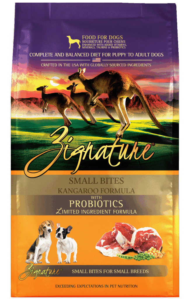 Zignature Original Small Bites Kangaroo Formula with Probiotics Dry Dog Food