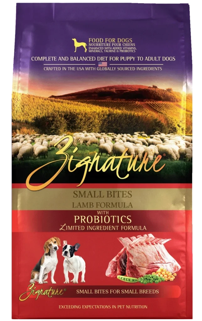 Zignature Original Small Bites Lamb Formula with Probiotics Dry Dog Food