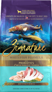 Zignature Original Whitefish Formula with Probiotics Dry Dog Food