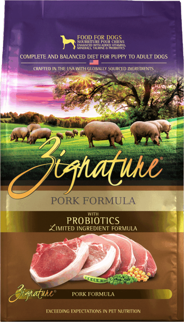 Zignature Original Pork Formula with Probiotics Dry Dog Food