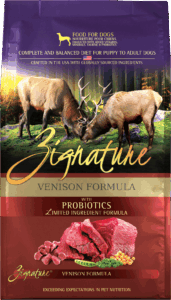 Zignature Original Venison Formula with Probiotics Dry Dog Food
