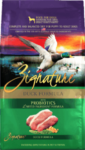 Zignature Original Duck Formula with Probiotics Dry Dog Food