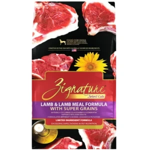 Zignature Select Cuts Lamb & Lamb Meal Formula with Super Grains Dry Dog Food