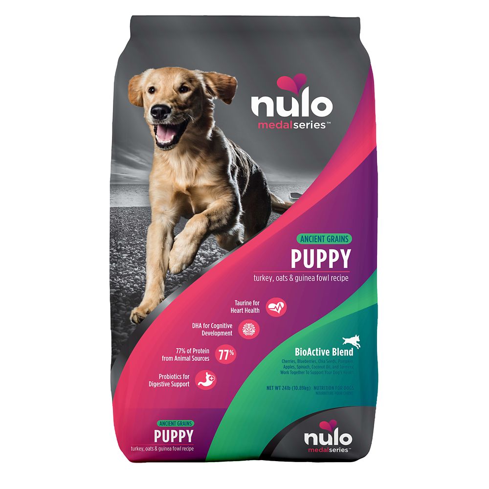 Nulo MedalSeries Puppy Ancient Grains Turkey, Oats & Guinea Fowl Recipe Dry Dog Food
