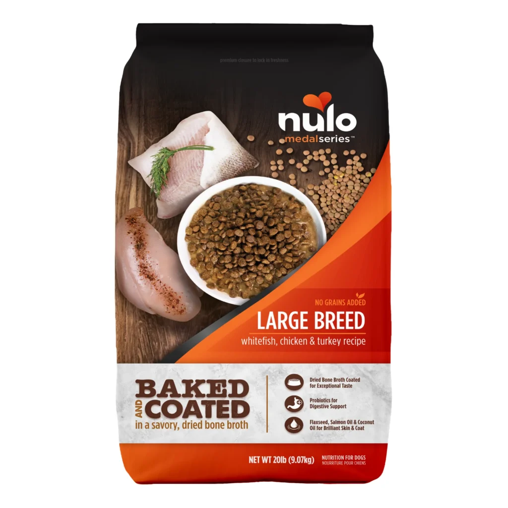 Nulo MedalSeries Large Breed Baked & Coated Whitefish, Chicken & Turkey Recipe Dry Dog Food
