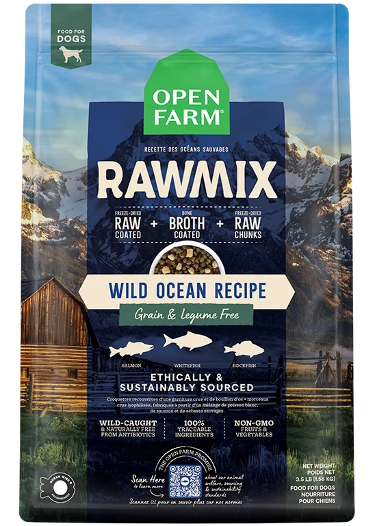 Open Farm RawMix Wild Ocean Recipe Dry Dog Food