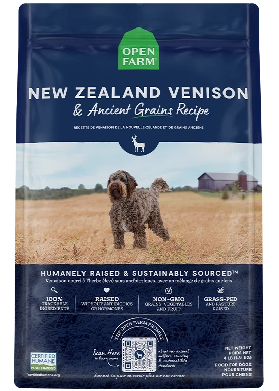 Open Farm Ancient Grains New Zealand Venison with Ancient Grains Dry Dog Food