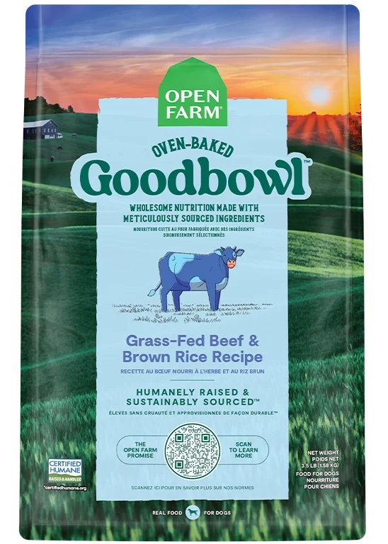 Open Farm Goodbowl Grass-Fed Beef & Brown Rice Recipe Dry Dog Food