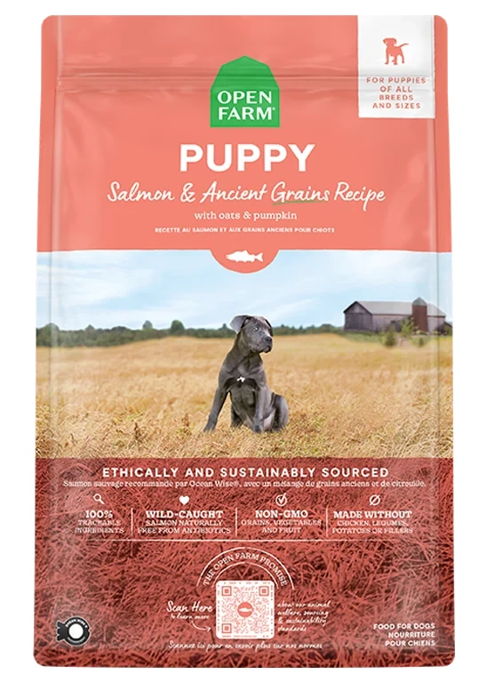 Open Farm Dry Puppy Food Salmon Puppy Food with Ancient Grains Dry Dog Food