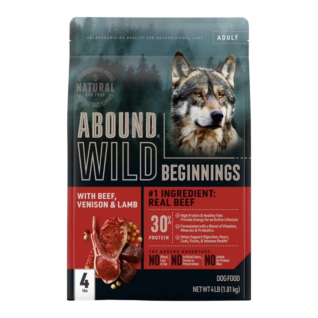 Abound Wild Beginnings Adult Beef, Venison & Lamb Dry Dog Food