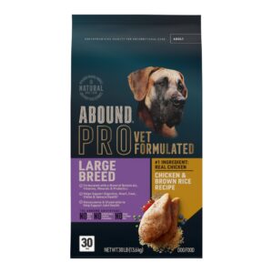 Abound Pro Vet Formulated Adult Large Breed Chicken & Brown Rice Dry Dog Food
