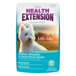 Health Extension Grain Free Buffalo, Whitefish & Sweet Potato Little Bites Recipe Dry Dog Food